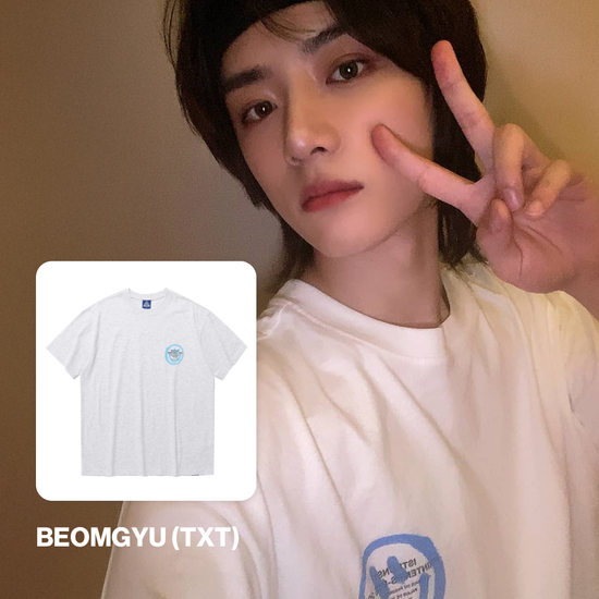 LOGO&SMILEY TEE L/GREY