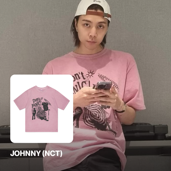 DONT PANIC PIGMENT TEE PINK