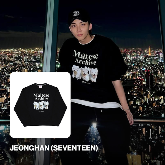 MALTESE ARCHIVE SWEATSHIRTS BLACK