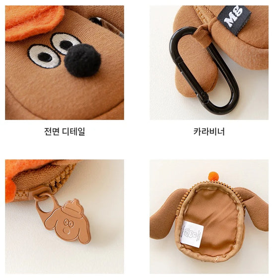 MONAGUSTA CHARLIE AIRPODS POUCH CHOCO