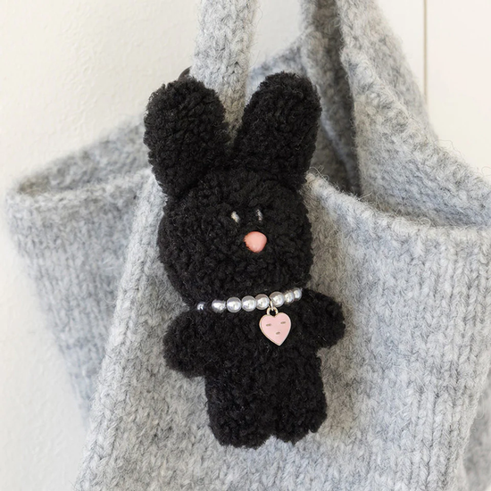 BOUCLE KEYRING 13000 TORI BLACK BLACK