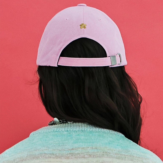 SLOGAN BALL CAP PINK