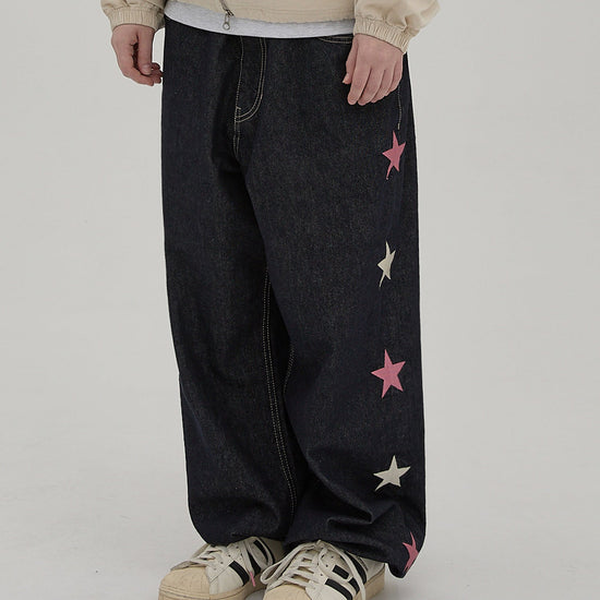 STAR DENIM PANTS INDIGO BLUE