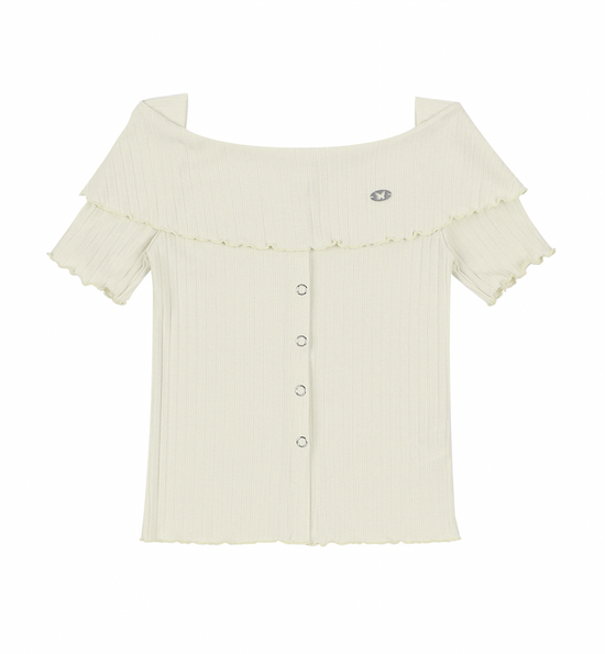 HEIDI KNITTED OFF-SHOULDER BEIGE