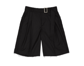 CUT-OUT SHORT PANTS BLACK