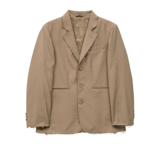 CUT-OUT OVERFIT BLAZER BEIGE