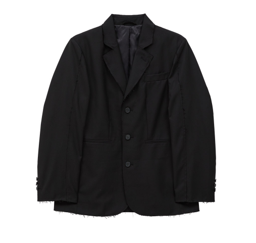 CUT-OUT OVERFIT BLAZER BLACK