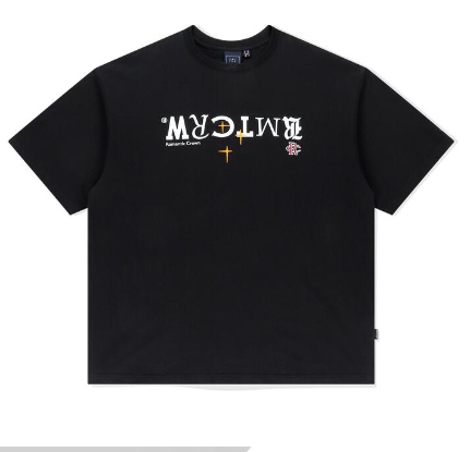 REVERSE LOGO TEE SHIRT BLACK