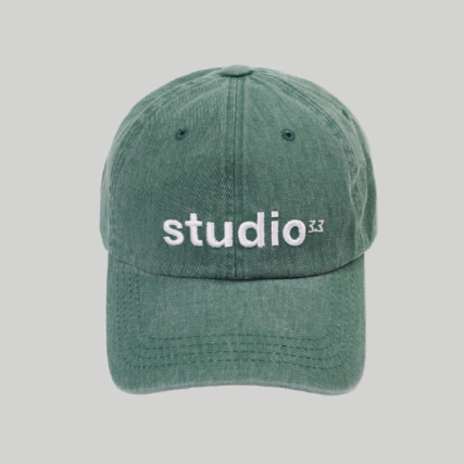 3.3 PIGMENT STUDIO BASEBALL CAP GREEN