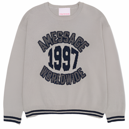 1997 JACQUARD SWEATER GREY