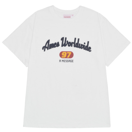 97 MESSAGE TEE WHITE