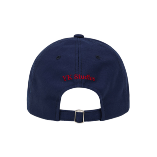 BON VOYAGE DOLPHIN APPLIQUE BALL CAP NAVY