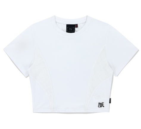 BASIC CROP SPORT JERSEY WHITE