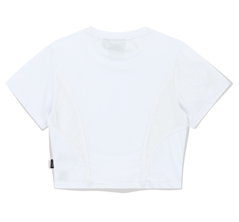 BASIC CROP SPORT JERSEY WHITE