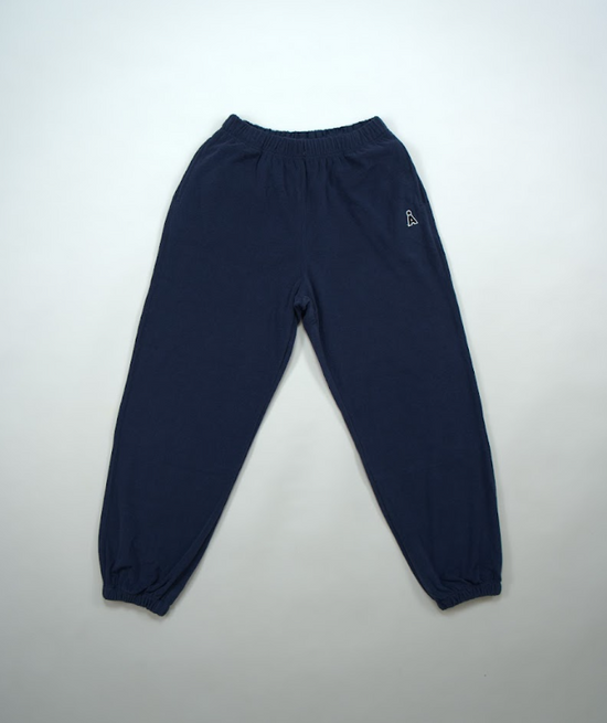 ALAND A LOGO TERRY JOGGER PANTS NAVY