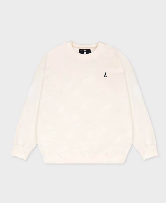 NEW ALAND A SMALL LOGO SWEAT SHIRT IVORY