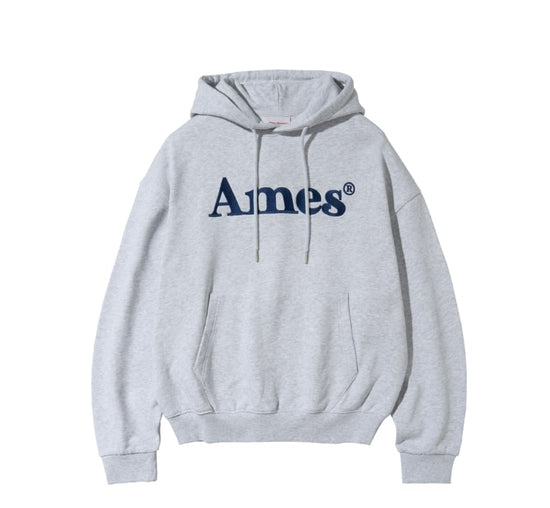 BASIC LOGO HOODIE O LIGHT GREY