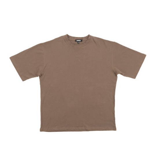MEN'S SOFT COTTON T-SHIRT BROWN