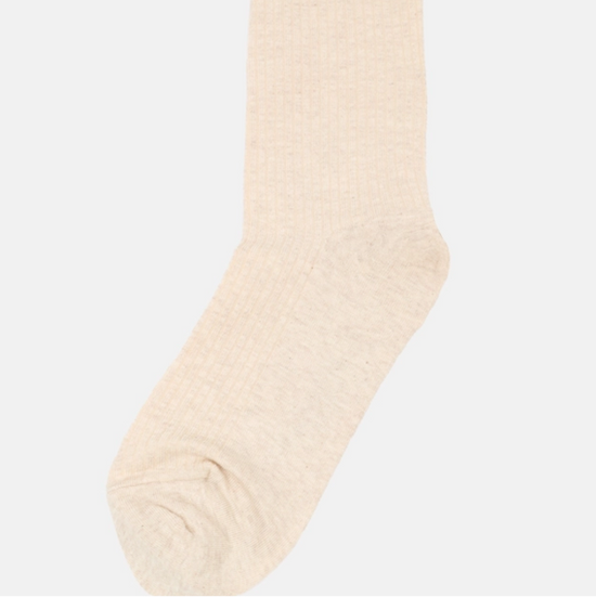 COMFORTABLE HIGH SOCKS BEIGE