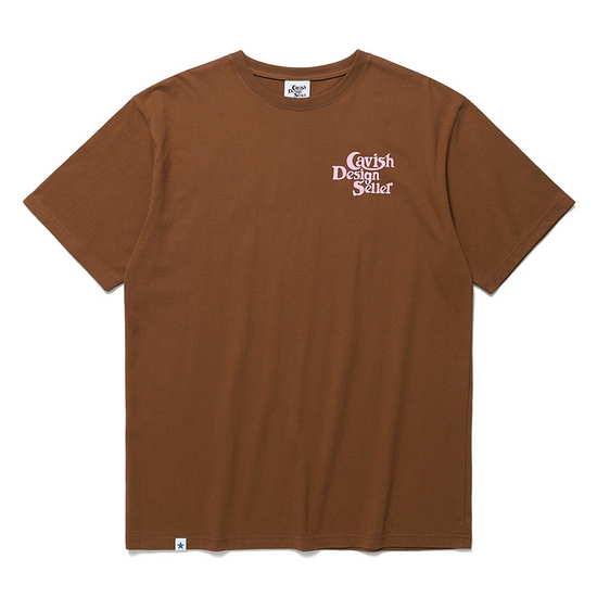 SELLER LOGO SS TEE BROWN