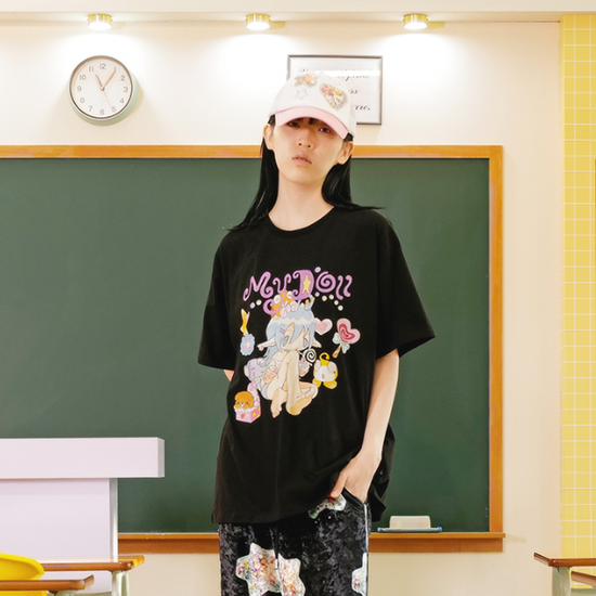YB X OLIWA OVER-FIT T-SHIRT_2407 BLACK