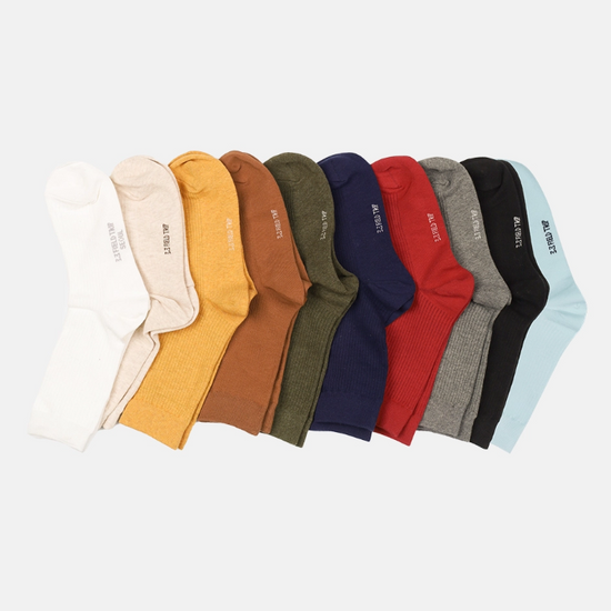 DAILY RIBBED HIGH SOCKS BEIGE