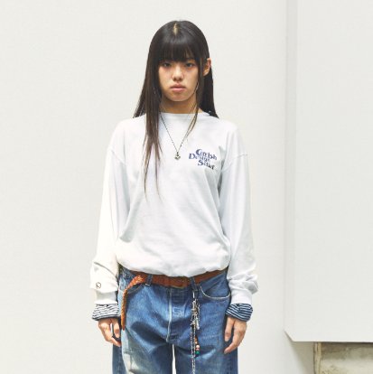 SELLER LOGO LS TEE WHITE