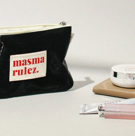 BASIC POUCH GLITTERY BLACK