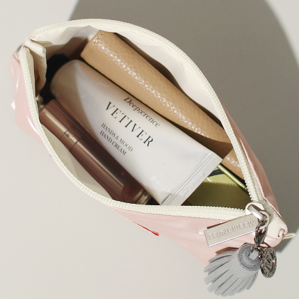 BASIC POUCH GLITTERY PINK