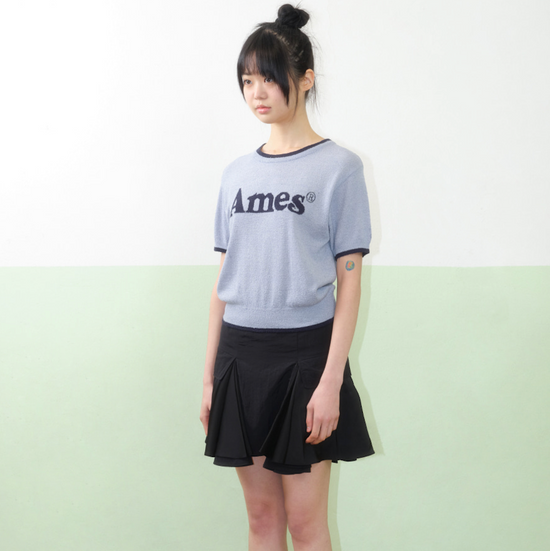 BASIC LOGO KNIT O BLUE