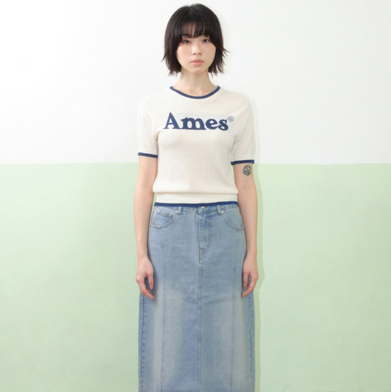 BASIC LOGO KNIT O IVORY