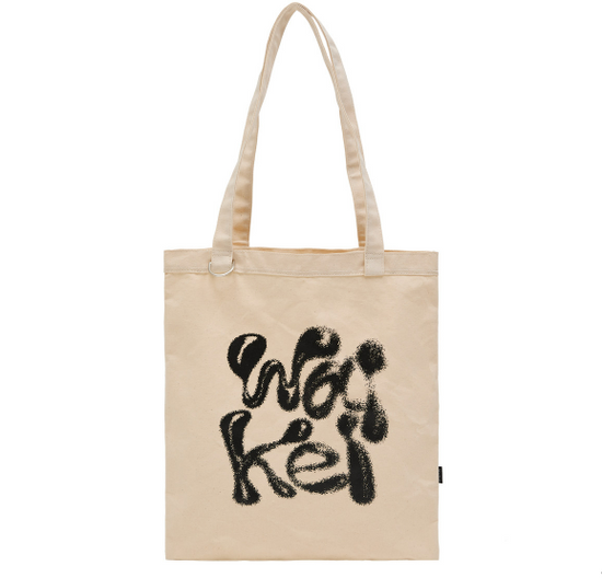 WK 3D LOGO ECOBAG IVORY