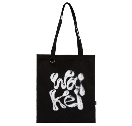 WK 3D LOGO ECOBAG BLACK