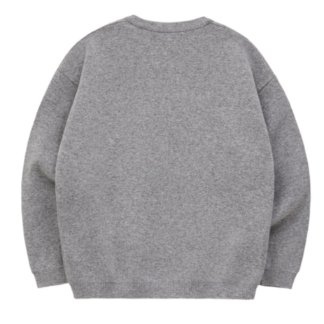 WK 3D LOGO KNIT GREY