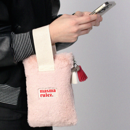 STRAP POUCH BODRY PASTEL PINK