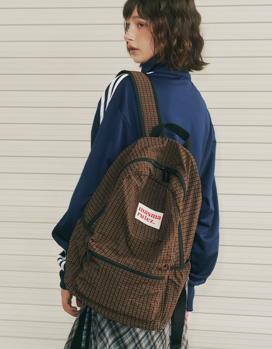 DAILY BACKPACK CHECK BROWN