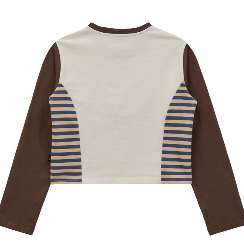 Tシャツ・カットソー Wai Kei Woman Star with Stripe T-Shirt Brown BELI KAOS WAI KEI (WOMEN) STAR WITH STRIPE T-SHIRT BROWN