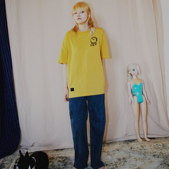 TEENY SHORT SLEEVE T-SHIRT MUSTARD