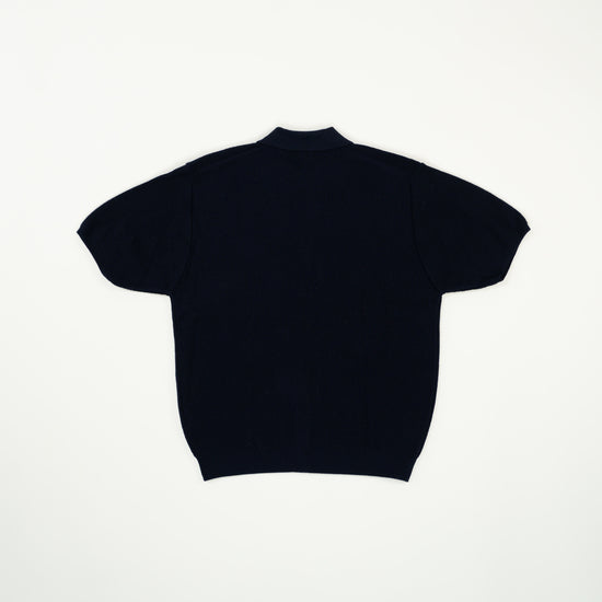 MEN'S WAFFLE KNIT CARDIGAN NAVY