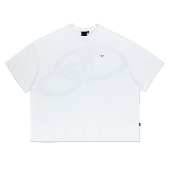 WIDE FIT SHINING LOGO TEE SHIRT WHITE