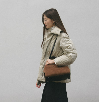 NADEL BAG SUEDE BROWN