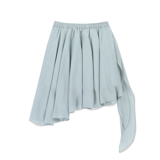 RIBBON FLARE SKIRT DUSTY MINT