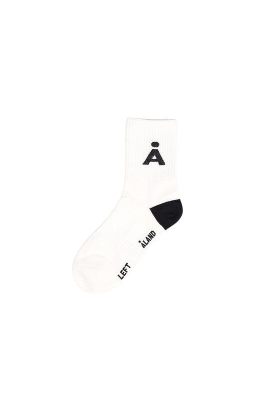 ALAND A LOGO SOCKS BLACK