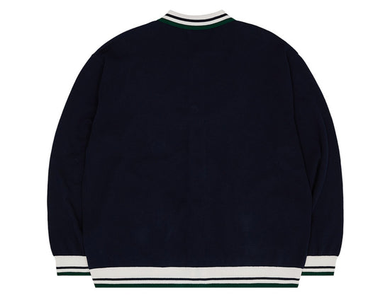 COLOR BLOCK MARINE CARDIGAN NAVY