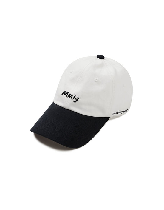 STITCH BALL CAP (WHITE / NAVY)