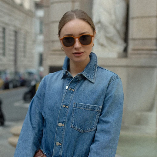 LACTEA C3 KHAKI LENS + AMBER FRAME