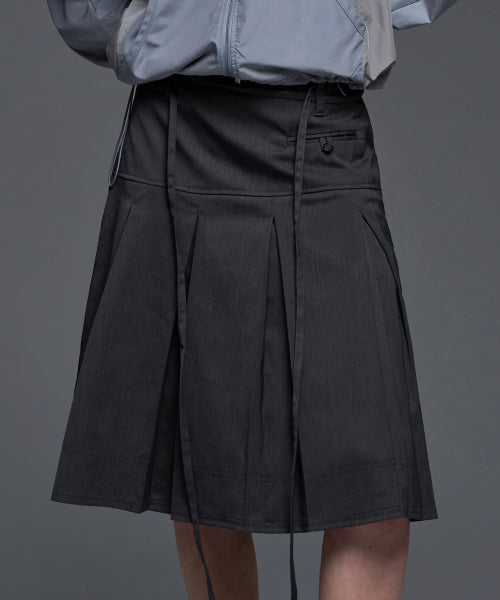 BUY NASTY FANCY CLUB Skirt FORMAL BUTTON PLEATS MIDI SKIRT