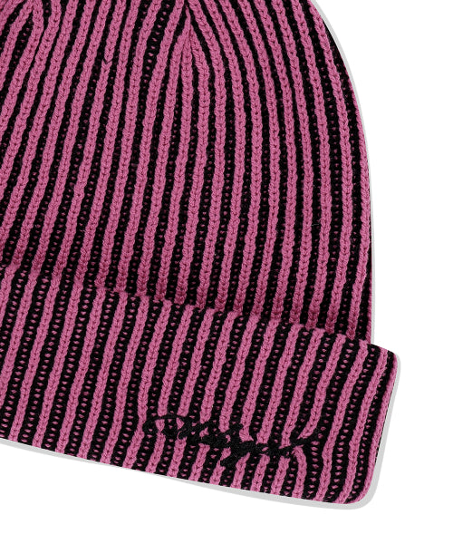 CONTRAST BEANIE PINK