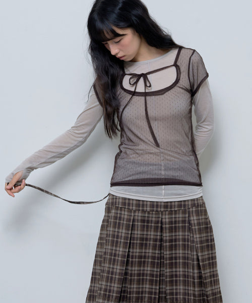 BUY NASTY FANCY CLUB Skirt FORMAL BUTTON PLEATS MIDI SKIRT BROWN