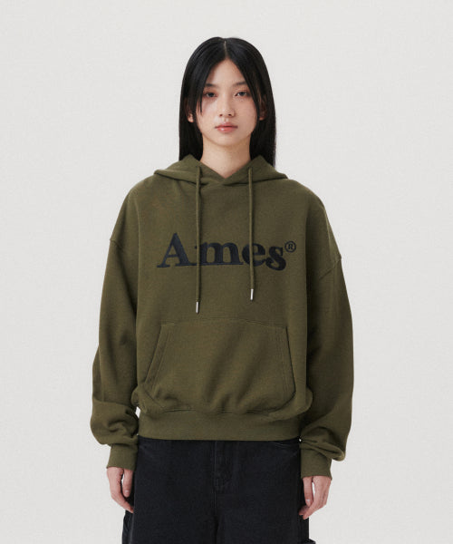 BASIC LOGO HOODIE O KHAKI